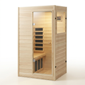 Infrared Sauna Built for Daily Wellness, European Aspen Wood, 5 Low EMF Carbon Panels, Bluetooth Speakers